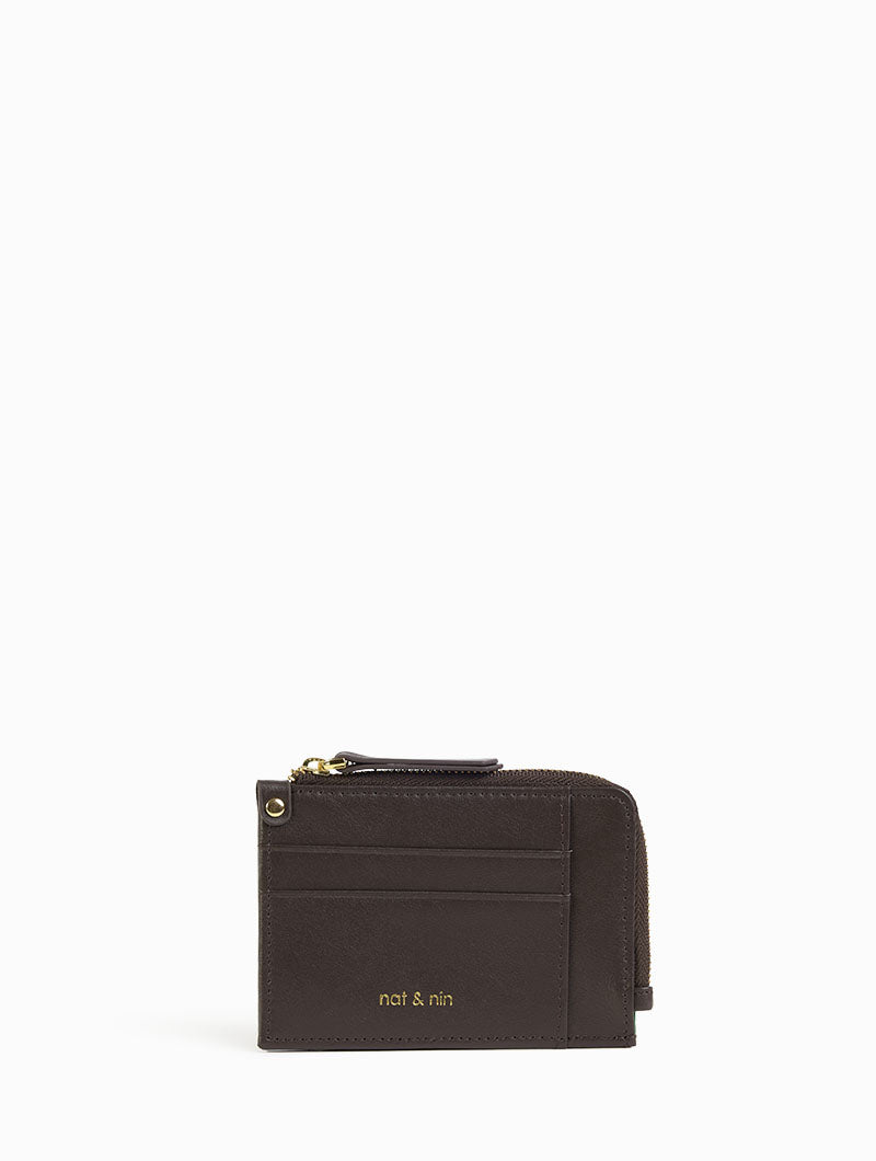 Nina - Leather wallet with multiple compartments. Take your pick