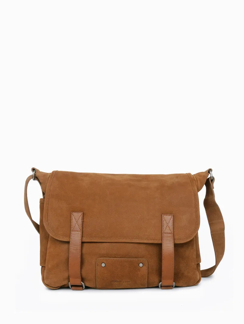 James L cuir Besace homme en cuir bandouliere A4 Nat Nin