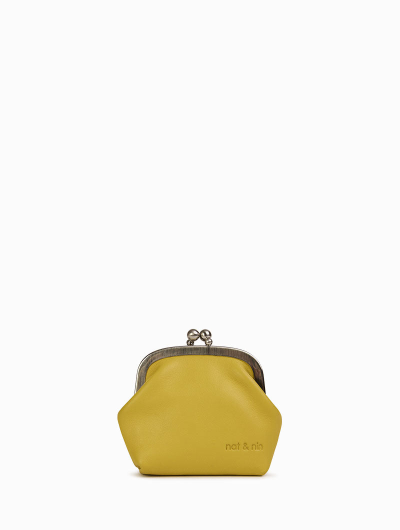 BIBI bag. KASANE check jacquard MINI ビビ Mini bibi - Women's retro leather purse - nat & nin – nat & nin