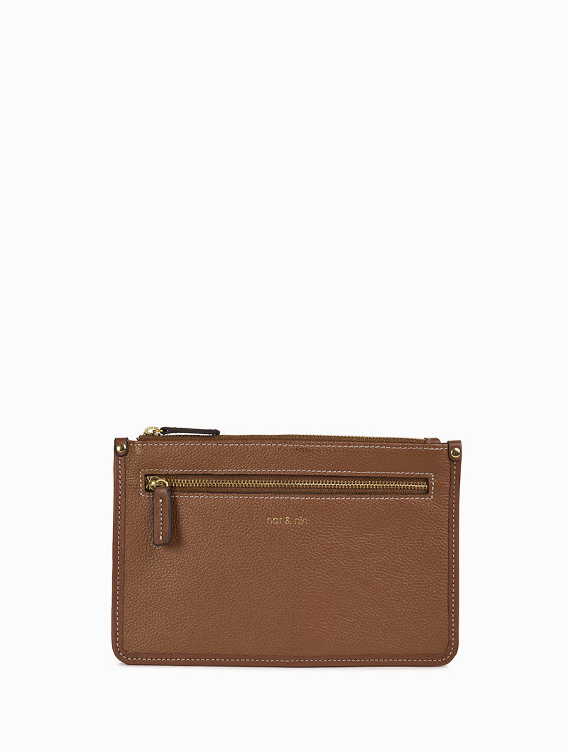 Elise L | Simple and practical leather clutch – nat & nin