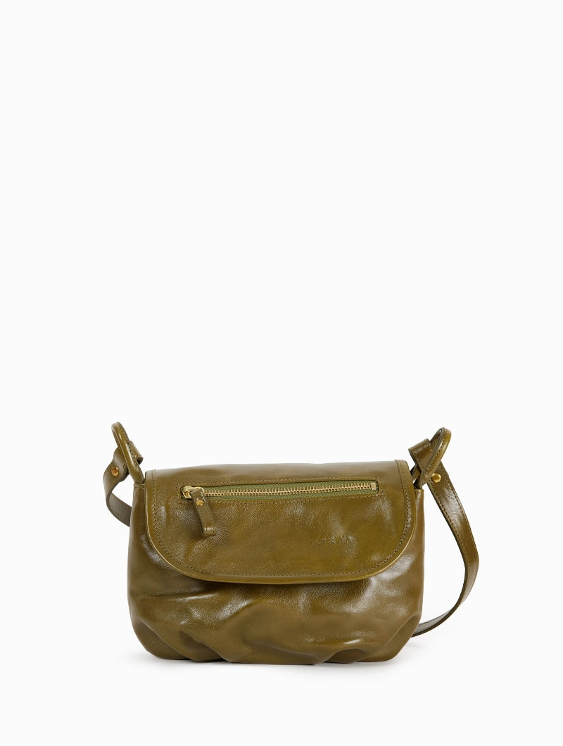 Sac à Main Bandoulière NAT & NIN En Cuir Beige - Modèle Rare Gigi à Carreaux - Taille Moyenne