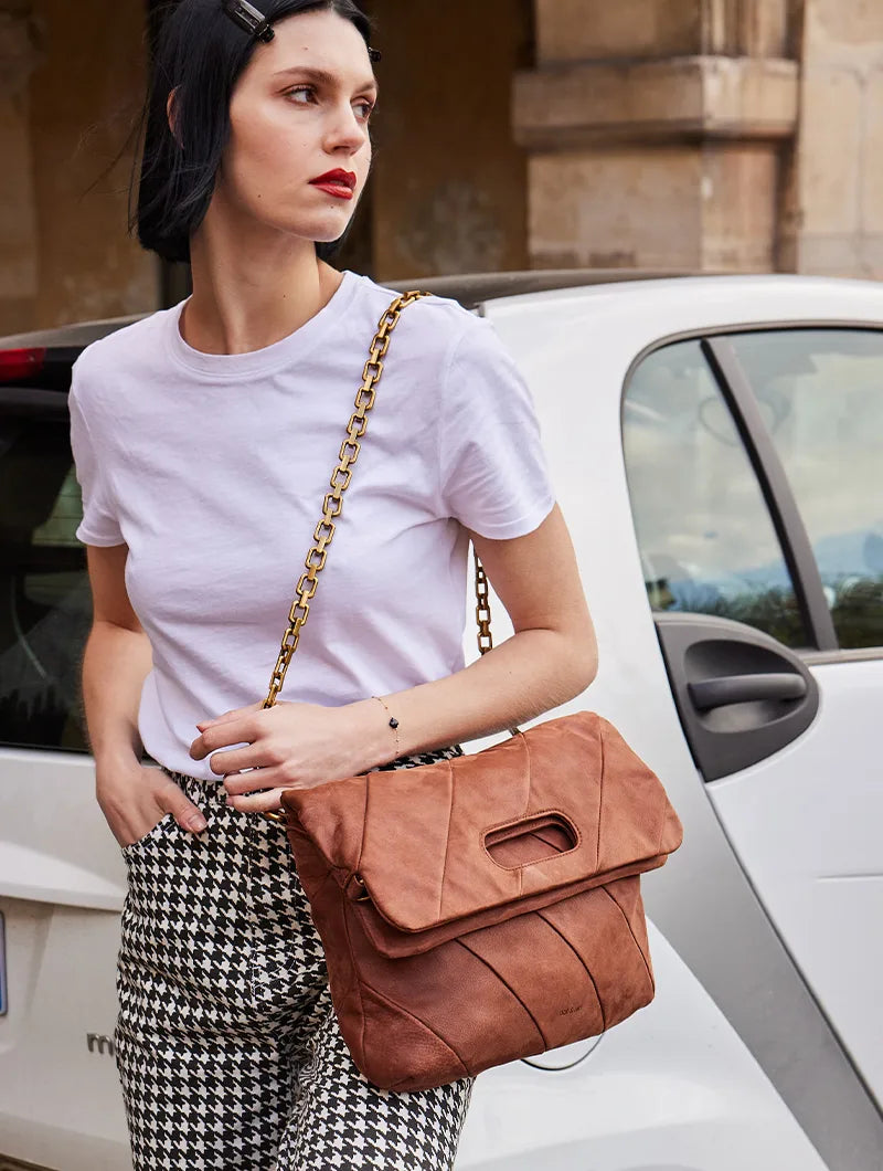 Sac cuir sales nat et nin