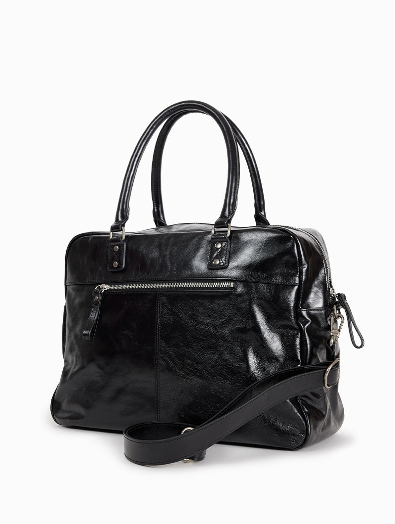 Macy's black 2025 leather handbags