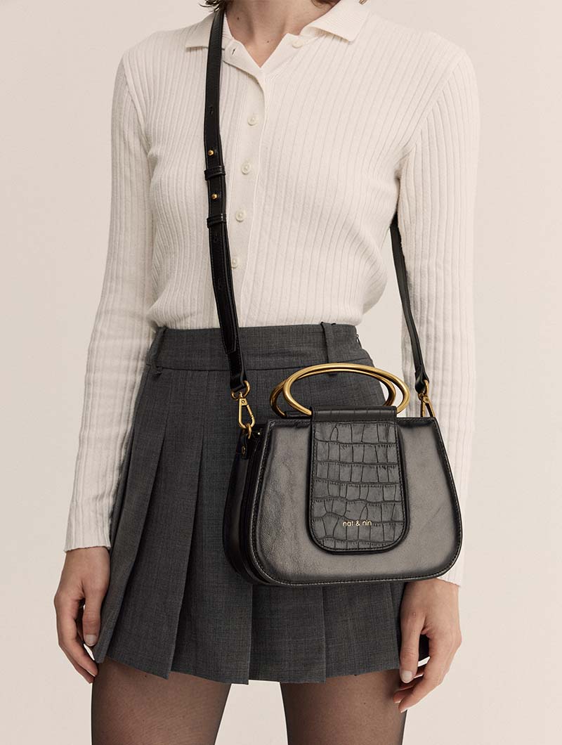 Nancy Bolso de mano de piel para mujer Nat Nin nat nin