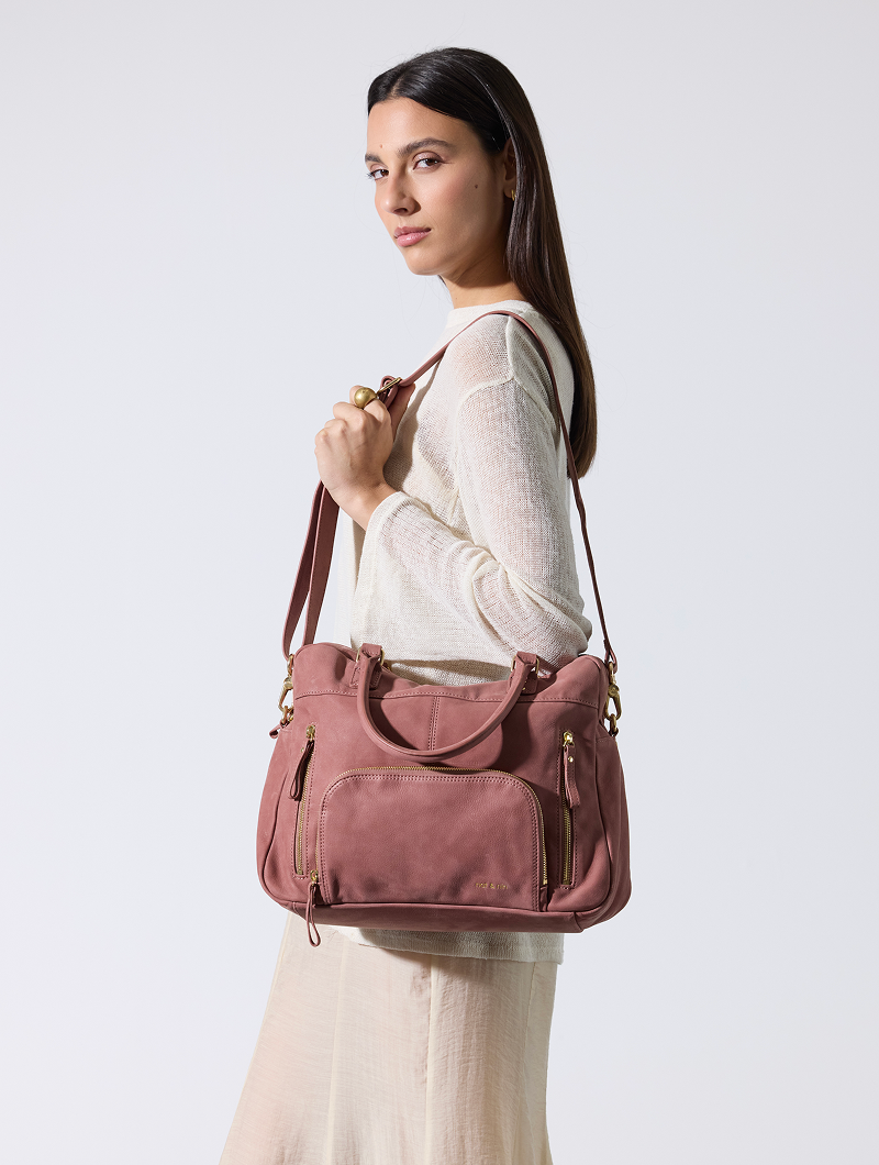 MACY - Women's leather bag shoulder strap A4 format - nat & nin MACY - Women's leather bag shoulder strap A4 format - nat & nin