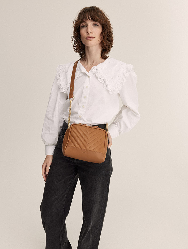 Brown Capri Nat Et Nin Nat Et Nin Solde Sac Bandoulière Nat Et Nin