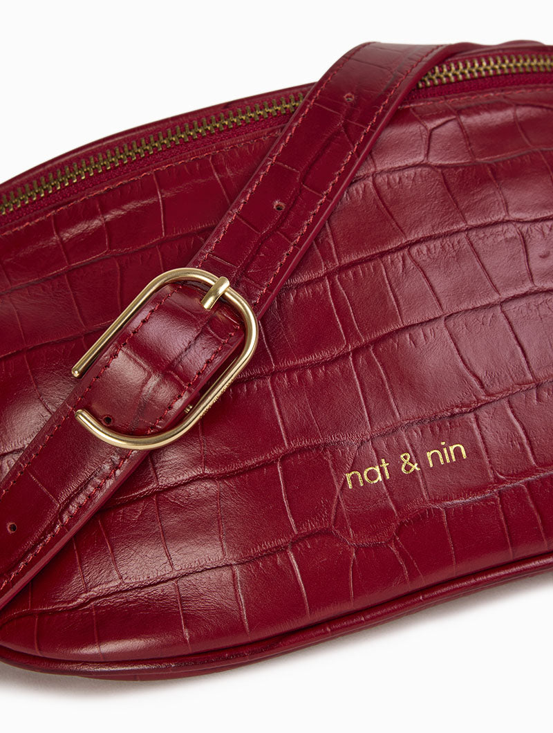 Tracy, our first leather fanny pack – nat & nin