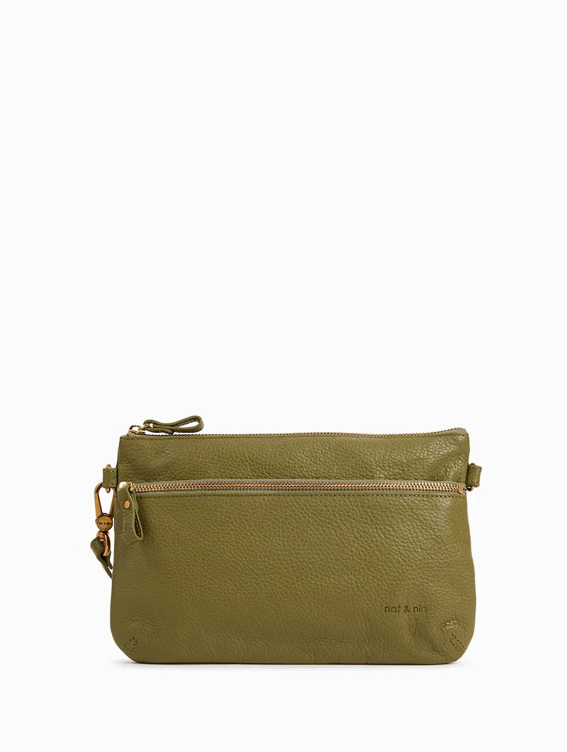 Vicky Sac pochette cuir avec bandouliere Emportez le necessaire avec style nat nin