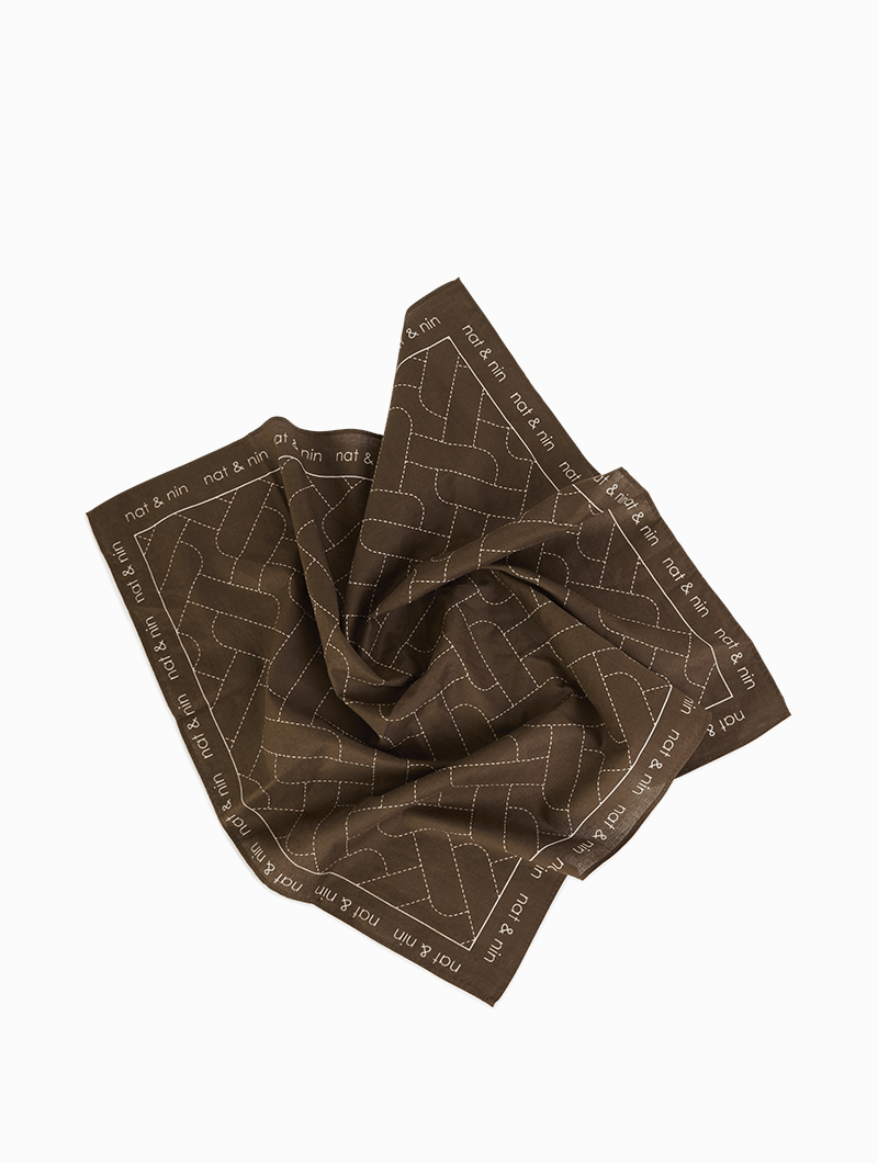 Emballage cadeau Furoshiki marron nat-nin