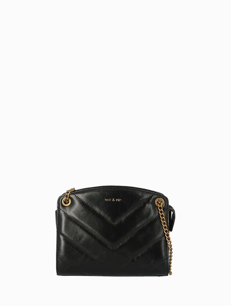 Mini Simone nat-nin Noir glacé