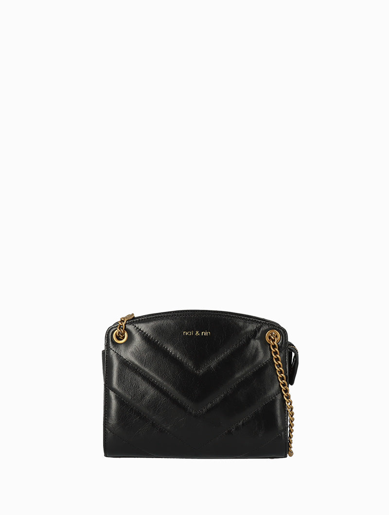 Mini Simone nat-nin Noir glacé