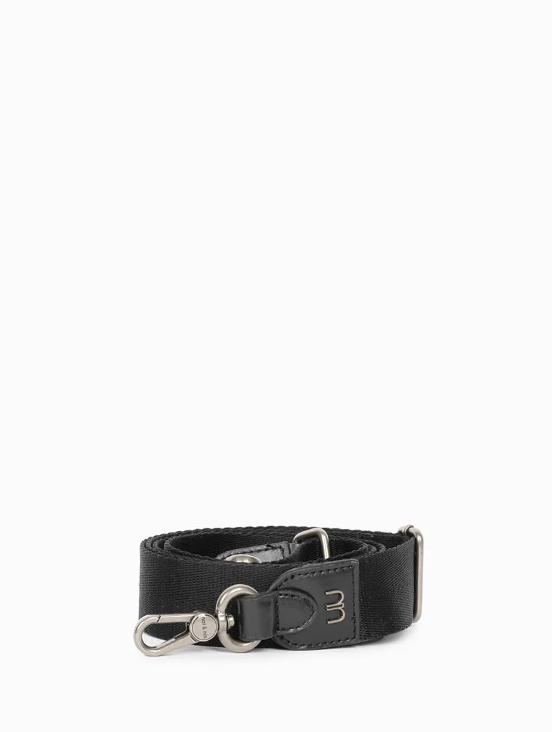 Bandoulière Recyclée  nat-nin Noir silver  